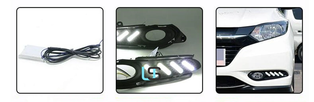 LED Daytime Running Light Brake Reverse Turn Signal Car DRL Front Bumper Fog Lamp for Honda Hrv Hr-V Vezel 2015-2018